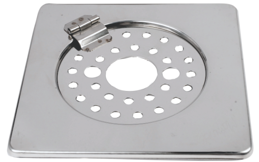 6" x 6" Square Silver Folding Hole Trap