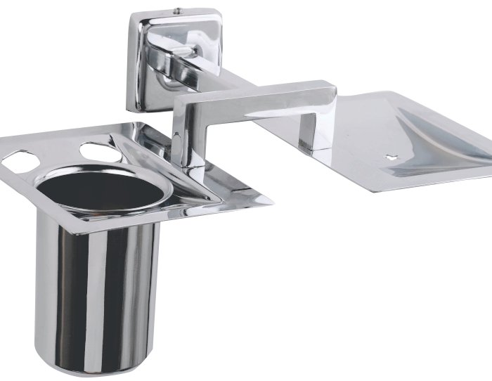 Soap Dish With Brush Stand