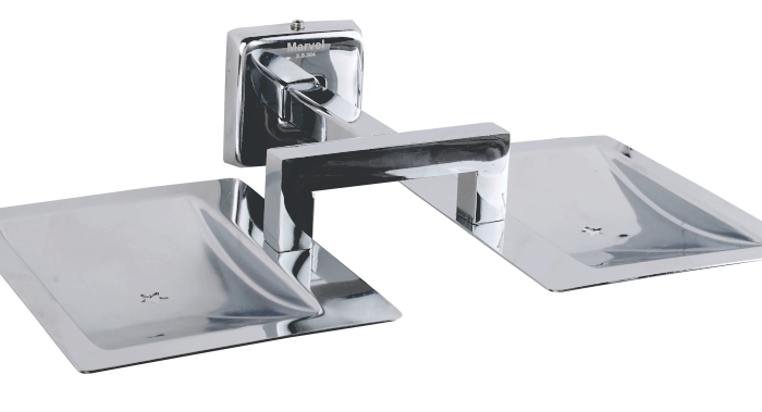 Diamond Double Square Soap Dish