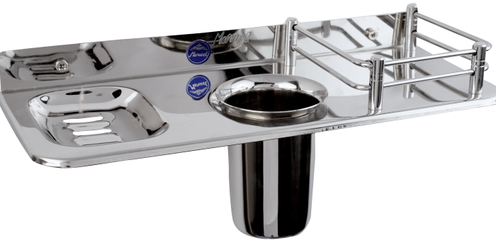 S.S.Shelf With Soap DIsh