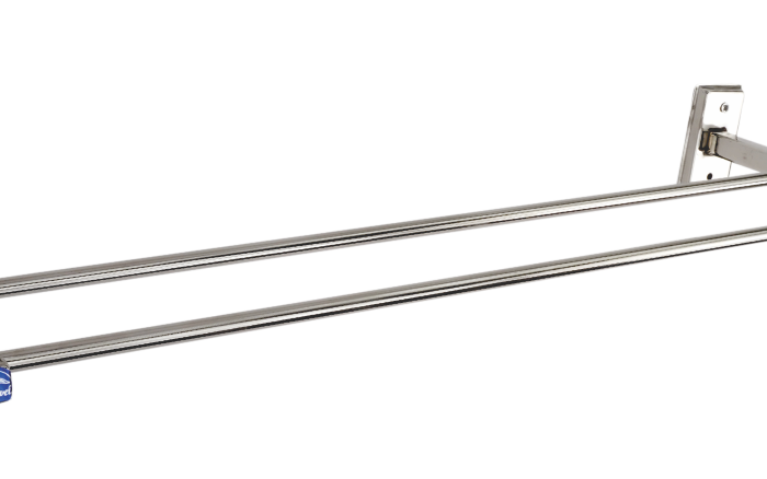 Ivana Square Double Towel Rod 2'Ft